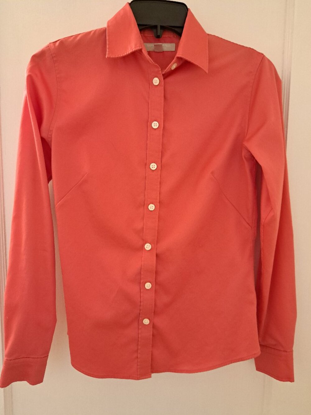 Banana Republic Coral Non-Iron Fitted Button Down Shirt - Size 2